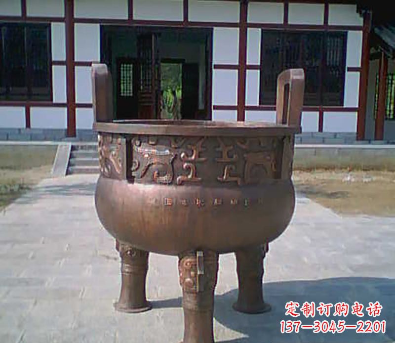 合肥铜雕广场圆形香炉