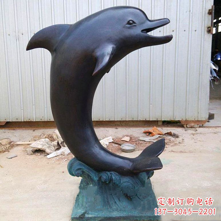 合肥铜雕海豚雕塑