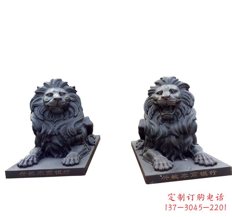 合肥铜雕汇丰狮子 (2)