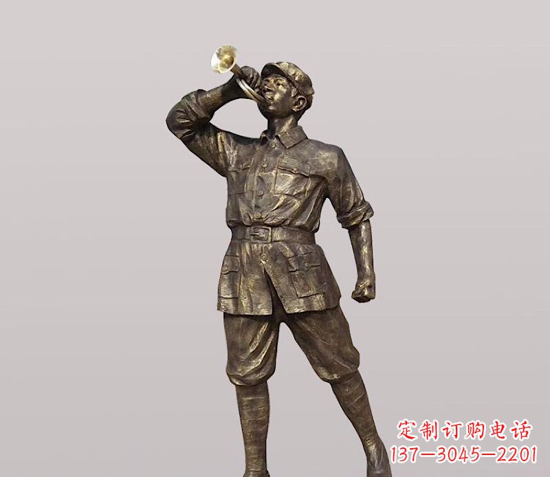 合肥铜雕解放军战士