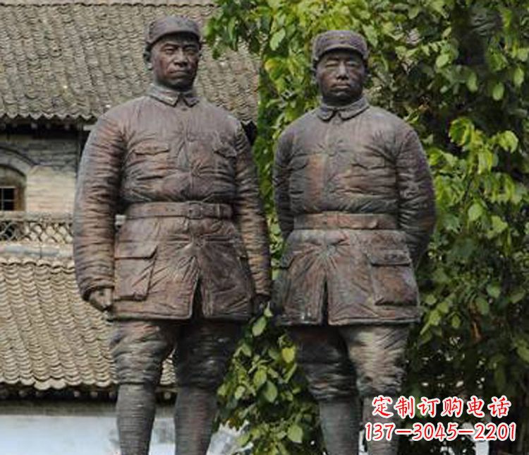 合肥铜雕解放军战士人物雕塑