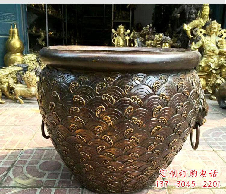 合肥铜雕景观花盆