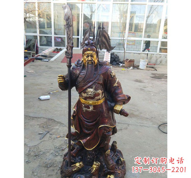 合肥铜雕九龙关公
