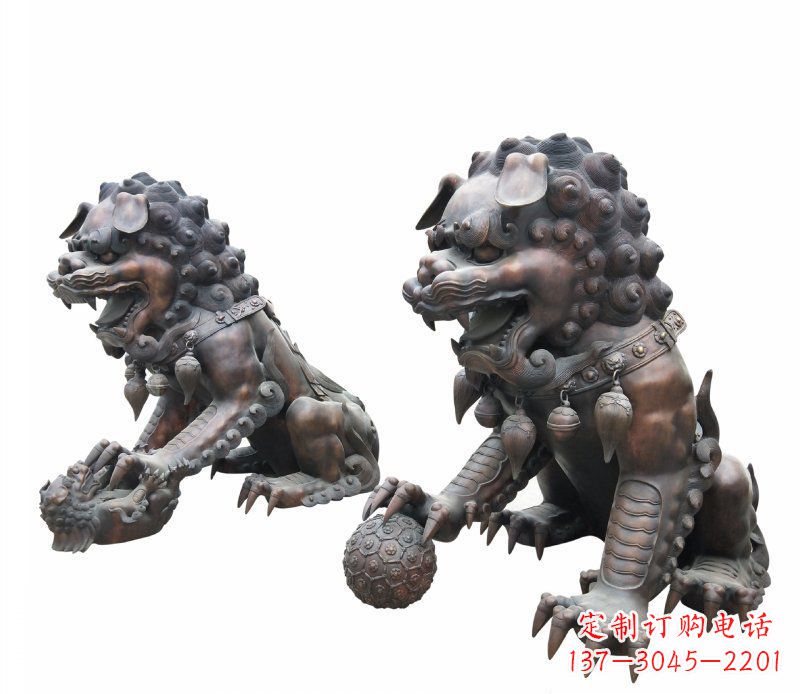 合肥铜雕酒店镇宅招财麒麟雕塑