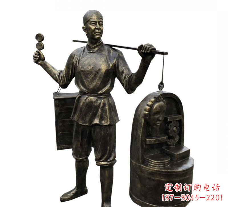 合肥铜雕卖货郎
