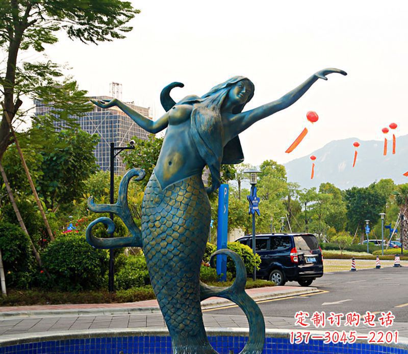 合肥铜雕美人鱼