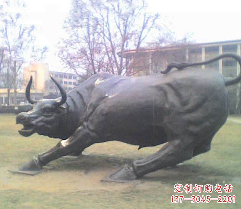 合肥铜雕牛广场动物景观摆件 (2)