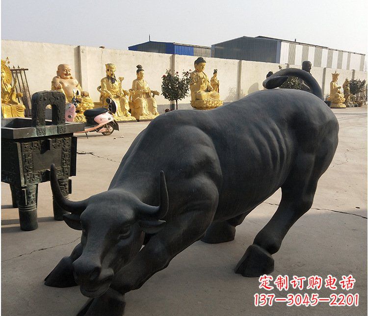 合肥铜雕牛广场动物景观摆件 (6)