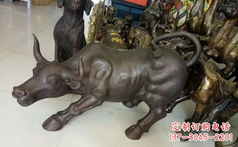 合肥铜雕牛广场动物景观摆件 (5)