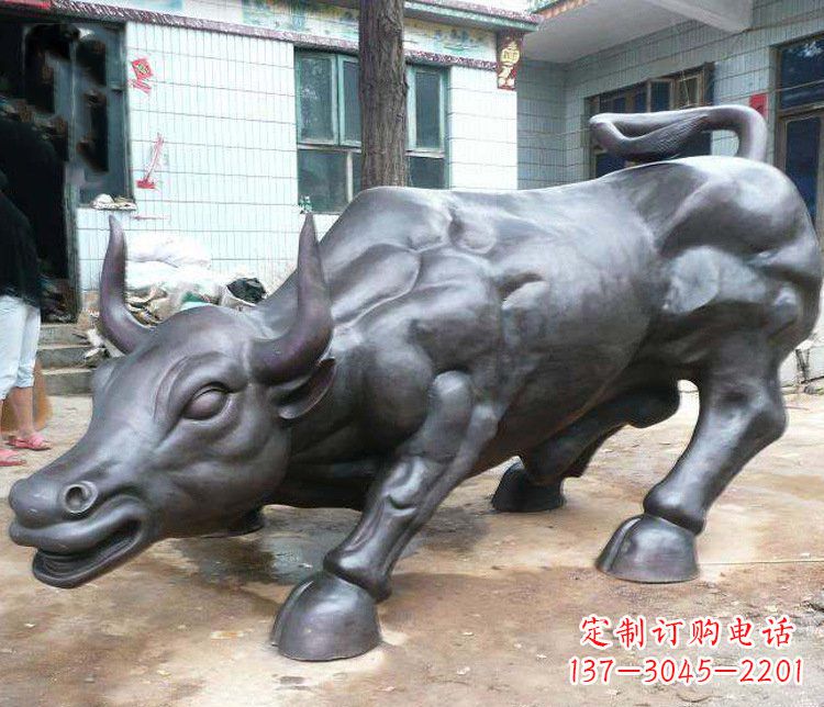 合肥铜雕牛广场动物景观摆件 (3)