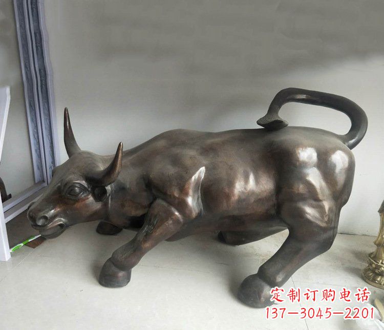 合肥铜雕牛广场动物景观摆件