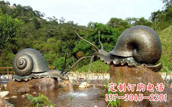 合肥铜雕喷水蜗牛