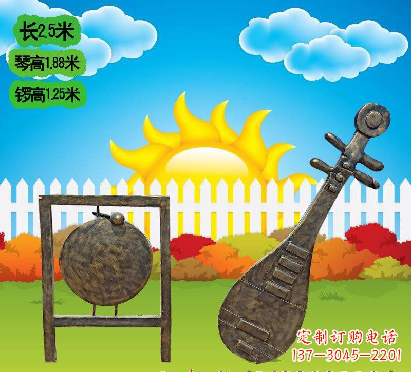 合肥铜雕琵琶雕塑