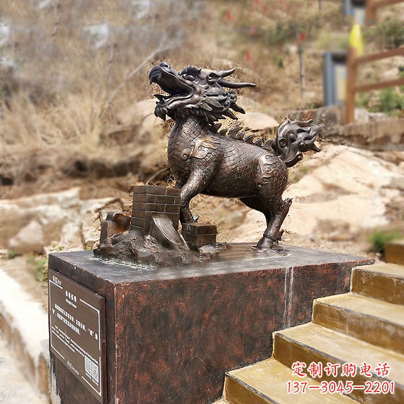合肥铜雕麒麟景观雕塑装饰品