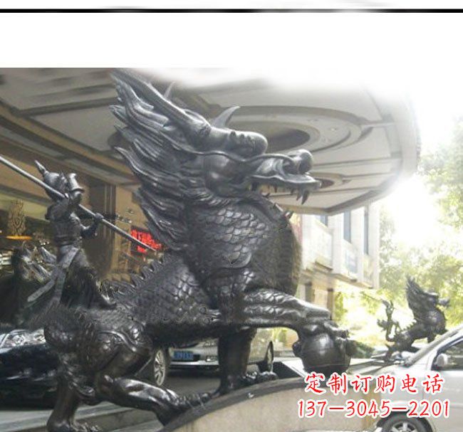 合肥铜雕麒麟公司门口神兽雕塑
