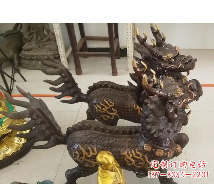 合肥铜雕麒麟招财雕塑