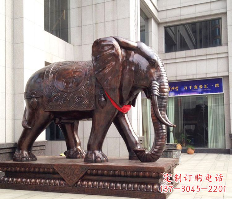 合肥铜雕企业招财大象