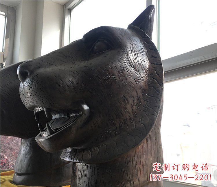 合肥铜雕生肖动物头像雕塑摆件