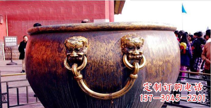 合肥铜雕水缸寺庙景观雕塑