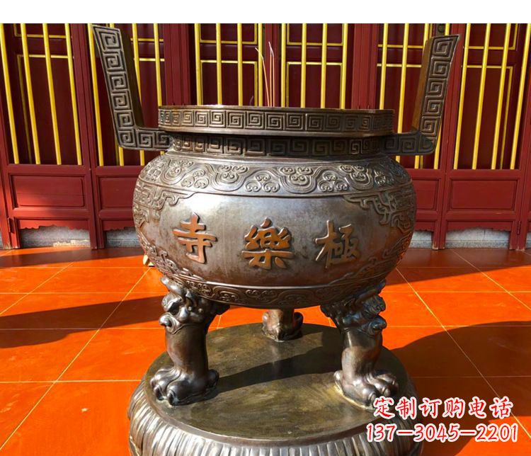 合肥铜雕寺庙景观香炉