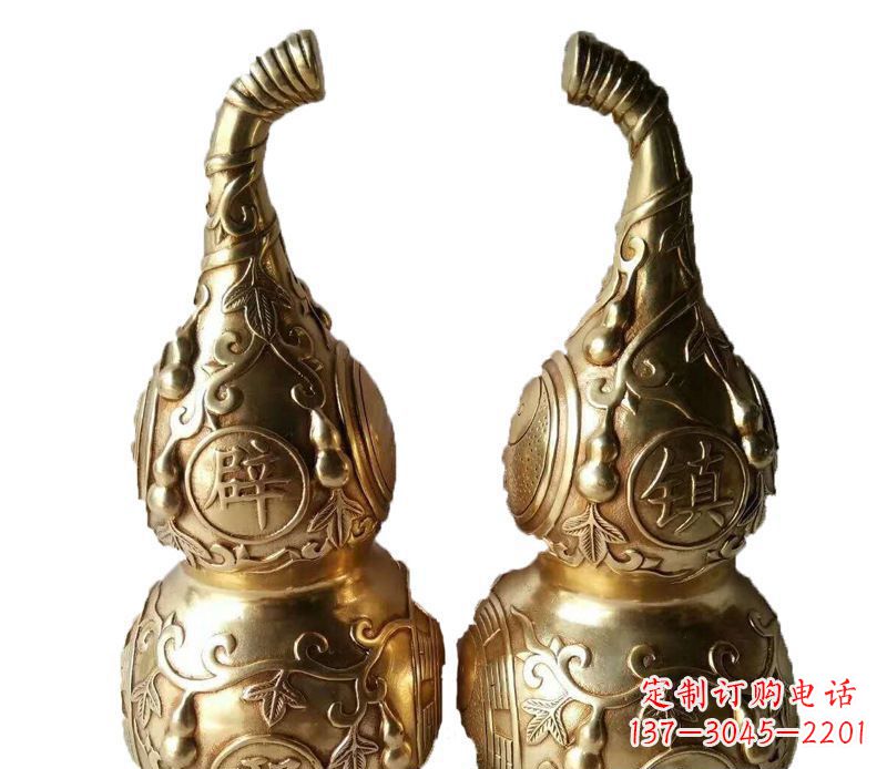 合肥铜雕寺庙平安葫芦雕塑