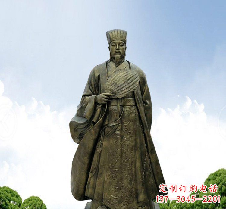 合肥铜雕伟人诸葛亮古代历史人物