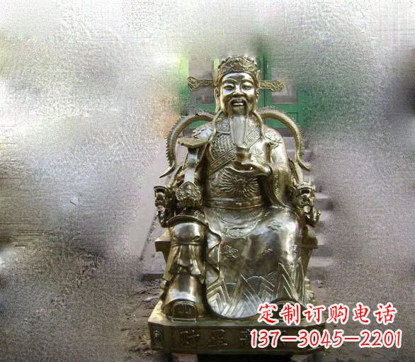 合肥铜雕文财神