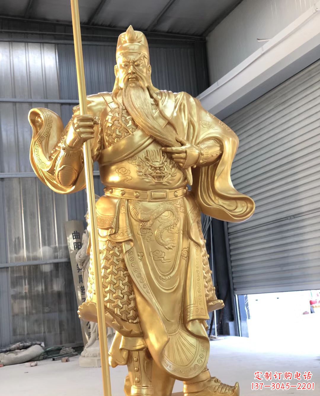 合肥铜雕武财神雕塑