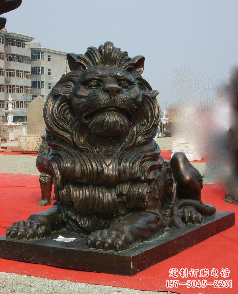 合肥铜雕西洋狮子222