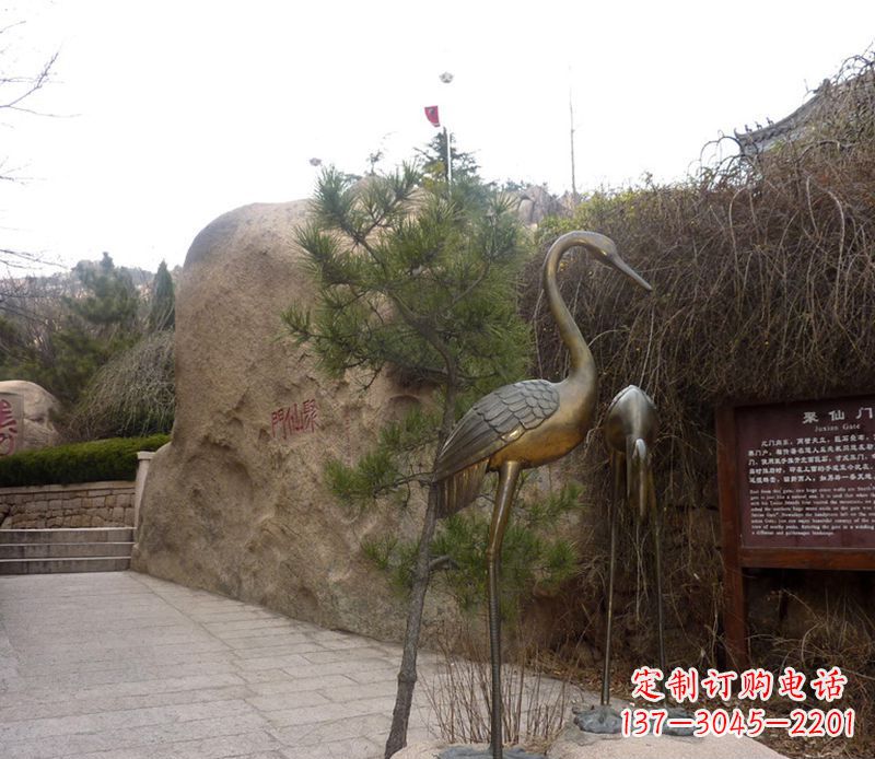 合肥铜雕仙鹤