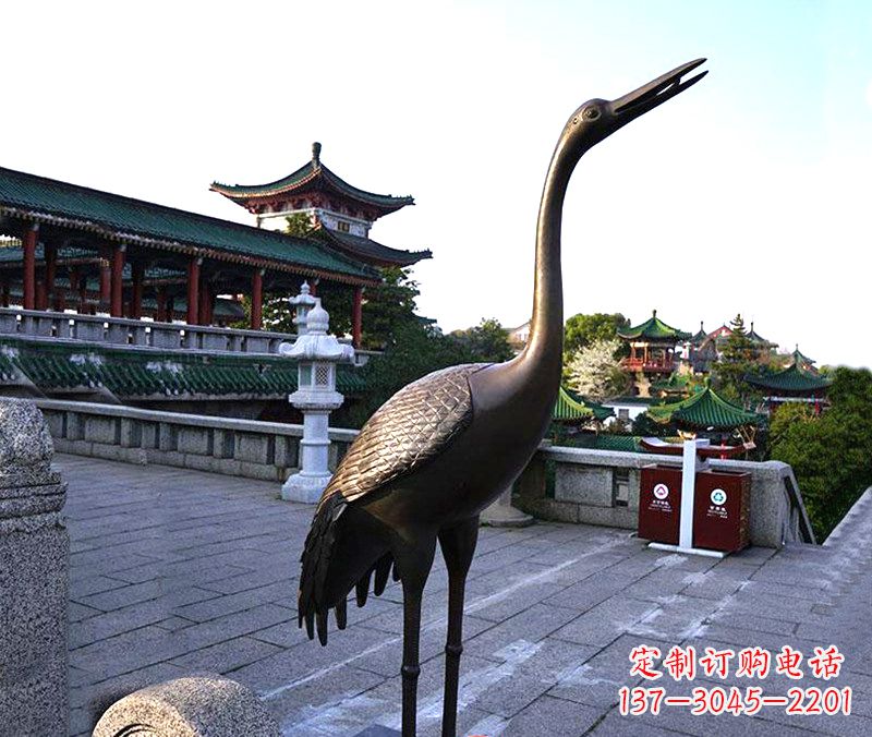 合肥铜雕仙鹤雕塑