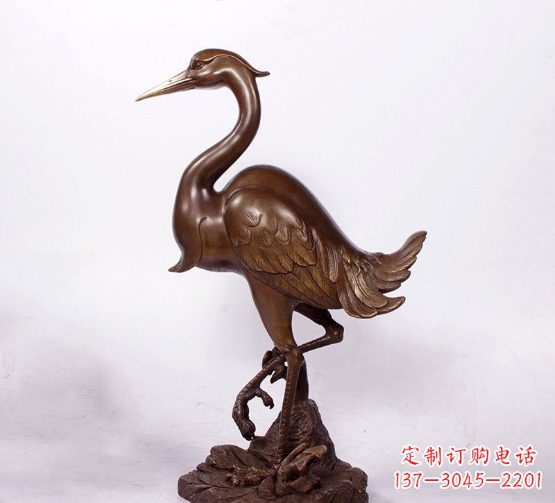 合肥铜雕仙鹤动物雕塑