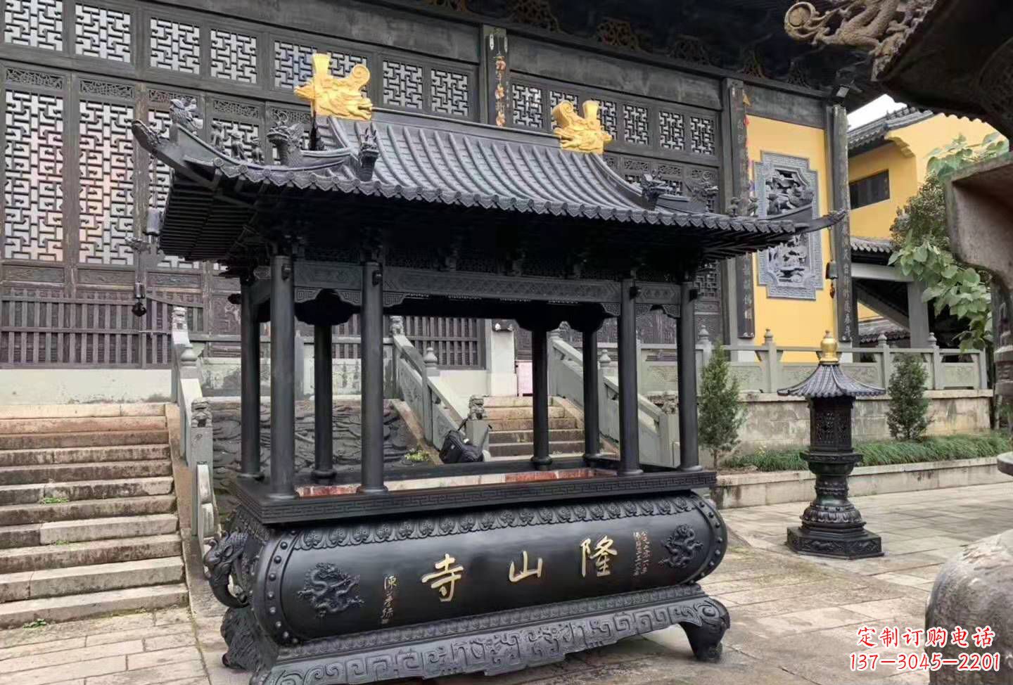 合肥铜雕香炉寺庙景观户外摆件