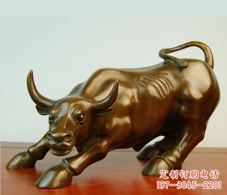 合肥铜雕小区动物牛摆件