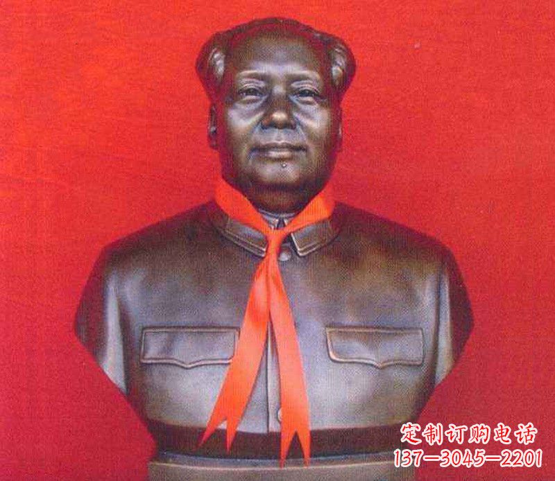 合肥铜雕校园红领巾主席雕塑摆件