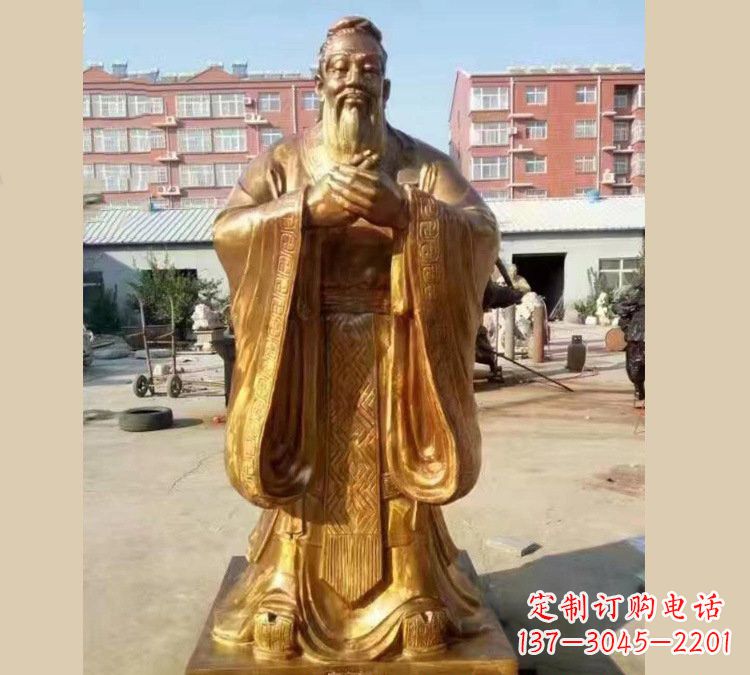 合肥铜雕校园孔子