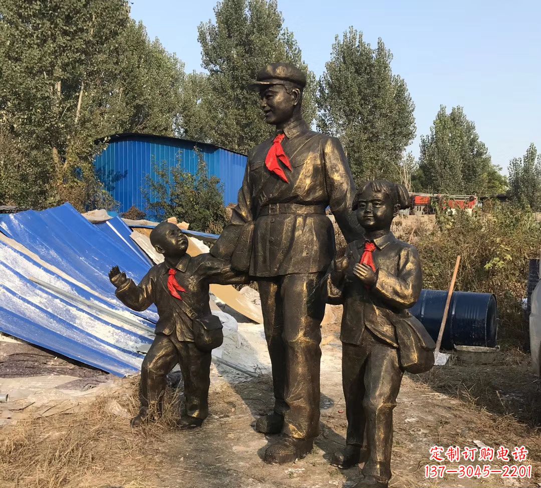 合肥铜雕校园雷锋雕塑
