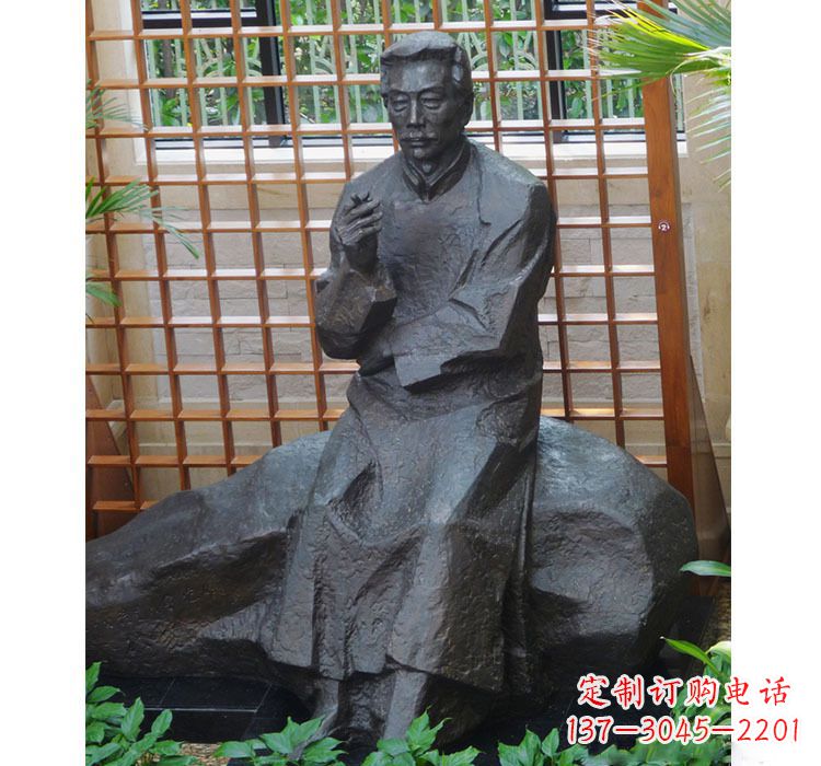 合肥铜雕校园名人鲁迅