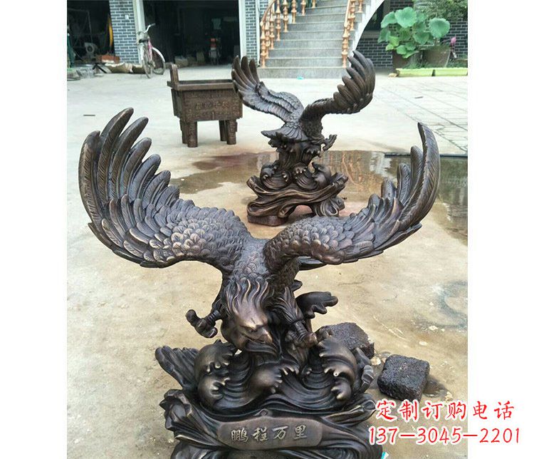 合肥铜雕园林飞鹰动物雕塑