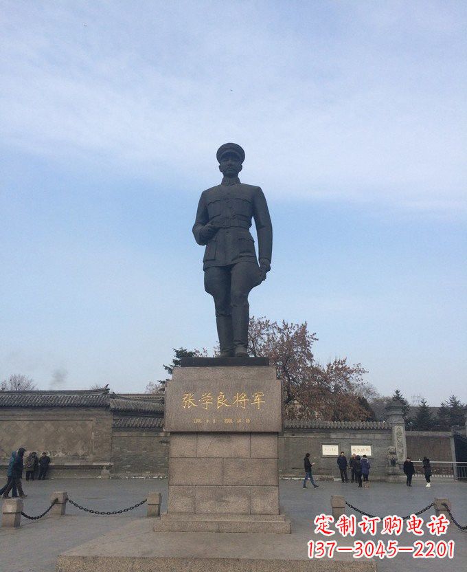 合肥铜雕张学良近代名人雕塑