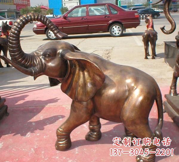 合肥铜雕长鼻大象