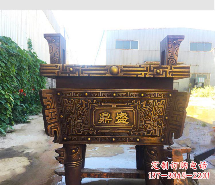 合肥铜雕招财鼎盛香炉