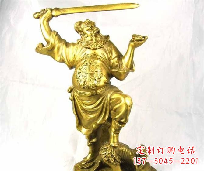 合肥铜雕赵公明古代人物雕塑