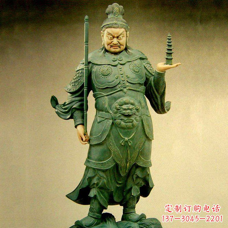 合肥托塔天王彩绘雕塑