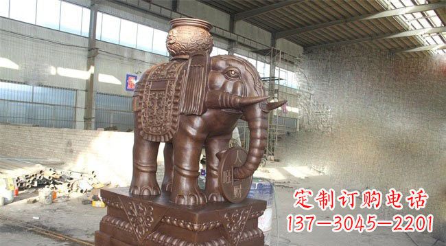 合肥驮宝大象铜雕