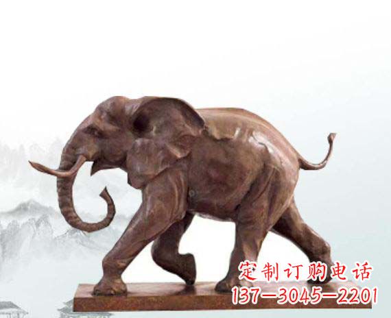 合肥晚霞红大象公园动物石雕