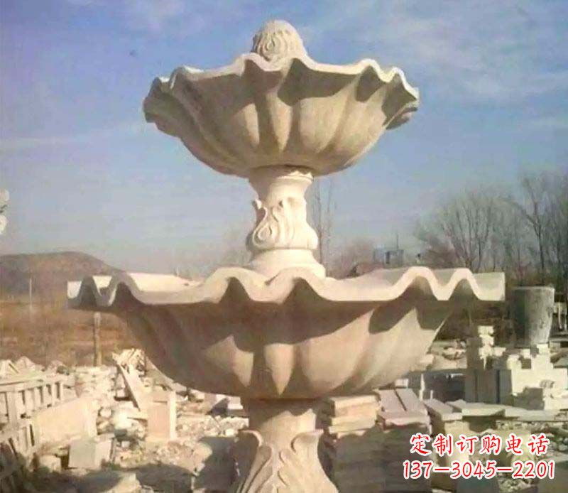 合肥晚霞红大型喷泉石雕