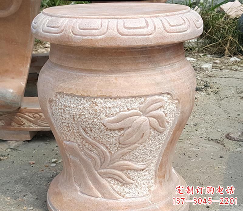 合肥晚霞红景观蝴蝶石凳