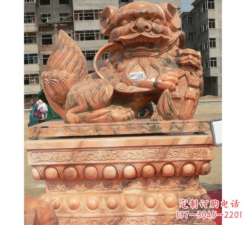 合肥晚霞红南方石狮子