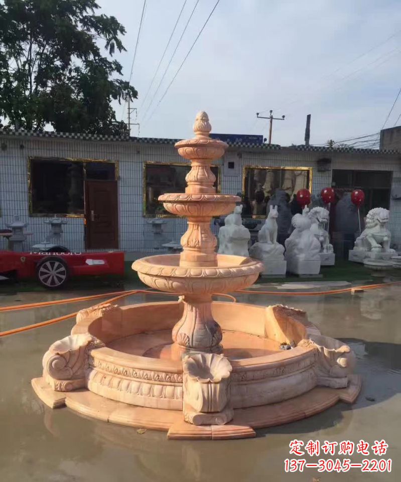 合肥晚霞红欧式流水喷泉